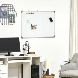 Homcom Whiteboard 90 x 60 cm Weiß