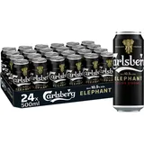 Carlsberg Elephant Extra Strong 10,5 % Vol. Dosenbier 0,5 l | 24 Starkbier Dosen in vollmundig, kräftigem Geschmack | Bier Palette Einweg (24 X 0,5 l)