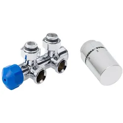 HSK Heizkörper Anschluss-Set Wand 890829, Montagezubehör, chrom