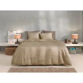 Zo Home Lino Unifarben Braun 135 x 200 cm + 2 x 80 x 80 cm