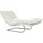 W.Schillig Relaxliege daily dreams Leder 75 x 91 x 170 cm Weiß mit Kissen