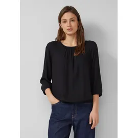 s.Oliver Strukturierte Viskose-Bluse mit Raff-Details - 38