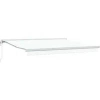 VidaXL Einziehbare Markise Weiß 400x300 cm