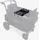 wonderfold Bollerwagen Flex Snack Tray für W und L Serie schwarz