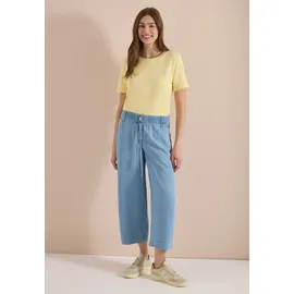 Cecil Stoffhose High Waist Blau XXL