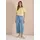Cecil Stoffhose High Waist Blau XXL