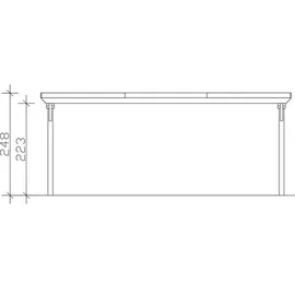 SKANHOLZ Doppelcarport 6,09 x 6,04 m anthrazit inkl. Pfostenanker