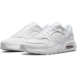 Nike AIR MAX SC Leather Sneaker Weiß/Weiß-Weiß, 45 weiß Schuhe Schnürhalbschuhe Bestseller