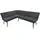Hti-Living Eckbank 154 x 195 cm Anthrazit Mesilla kurzer Schenkel links