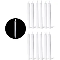 Novaliv LED Stabkerze 12 St. weiß