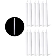 Novaliv LED Stabkerze 12 St. weiß