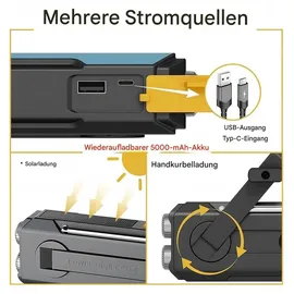 OEM Notfall-Solarradio grün