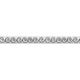 A.S. Création Only Borders Bordüre 5 cm 1 Stück Schwarz/Weiß 303461