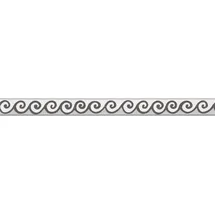 A.S. Création Only Borders Bordüre 5 cm 1 Stück Schwarz/Weiß 303461