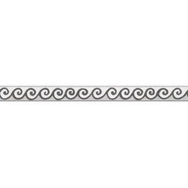 A.S. Création Only Borders Bordüre 5 cm 1 Stück Schwarz/Weiß 303461