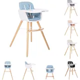 KIKKABOO Kikkaboo, 2 in 1 Woody 2-in-1 Holz Highchair pink