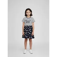 blue seven Mädchen Kleid kurzarm mit Schmetterling", 128, - 128