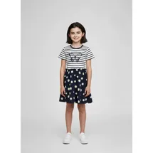 blue seven Jerseykleid BLUE SEVEN, Mädchen, Kleid kurzarm mit Motiv und mit Blumen bedruckter Rock