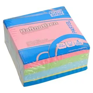 TipTop-Office Haftnotizen TTO 405021, pastell, 75 x 75mm, selbstklebend, 400 Blatt