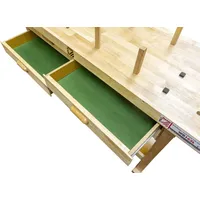 Holzmann Maschinen Hobelbank Massivholz 162,5 x 86 x 51 cm rot 4 Schubladen