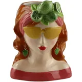 AM Design Dekovase Verspielte Vase aus Dolomit, mit fruchtigem Design rot