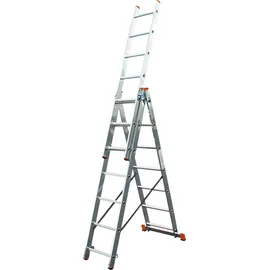 Krause Aluminium-Vielzweckleiter CORDA Globus mit Treppenfunktion 5,10 m