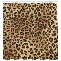 ABAKUHAUS Duschvorhang 175 x 180 cm braun schwarz