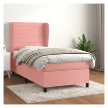 vidaXL Boxspringbett 100 x 200 cm Rosa