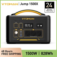 VTOMAN Powerstation 1500W Solargenerator 828Wh Batterie LiFePO4 für Stromausfall
