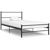 vidaXL Bettgestell 100 x 200 cm Schwarz