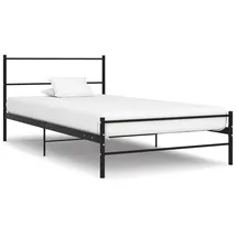 vidaXL Bettgestell 100 x 200 cm Schwarz