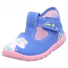 Fischer Markenschuh Einhorn Hausschuh Blau 25