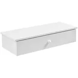 [en.casa] Wandregal Ringsted 60 x 24 x 12,6 cm, mit Schublade Weiß