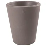 8 seasons Design Shining Classic Pot S, LED Pflanzkübel 34 x 39 cm (Taupe), E27 Fassung inkl. Leuchtmittel in warmweiß, beleuchteter Pflanzkübel für innen + außen, Blumenkübel