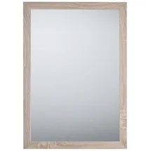 Mirrors and More Wandspiegel Holzspiegel Flurspiegel Deko Spiegel Eiche hell Rahmenspiegel H: 68cm