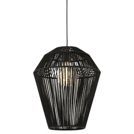 Light & Living Deya 1-flg. 30 cm rund schwarz Metall