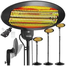 Tectake tectake® Infrarotheizstrahler Solaris Monolith 2000W höhenverstellbar - 213 cm