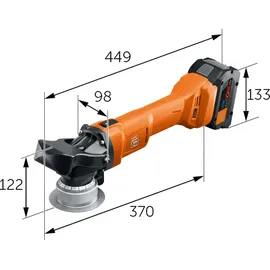 Fein AKFH 18-5 AS Basis Set Fase inkl. 2x 8 Ah Akku + Ladegerät