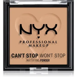 NYX Professional Makeup Can't Stop Won't Stop Mattifying Powder mattierendes Puder Farbton 06 Tan 6 g