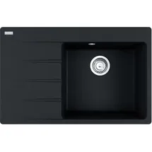Franke CNG 611-78 A Onyx links Einbauspüle Fragranit Drehknopf 780 x 500 mm