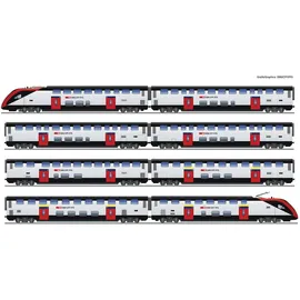 Roco 8-tlg. Set: Fernverkehrs-Doppelstockzug RABe 502 7720007 H0