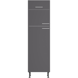 Optifit Hochschrank für Kühl-Gefrier-Kombi Ingvar420 60 cm Anthrazit Matt