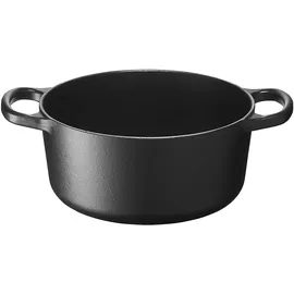 Le Creuset Signature Bräter 18 cm rund schwarz glänzend