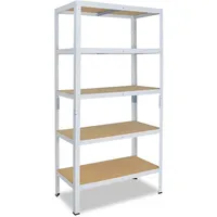 shelfplaza Schwerlastregal Creme, Metall, Rechteckig, 80x230x40 cm, Freizeit, Heimwerken, Werkstatt, Schwerlastregale