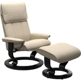 Stressless Stressless® Relaxsessel »Admiral«, mit Classic Base, Größe M & L, Gestell Schwarz, beige