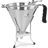 Royal Catering Fülltrichter - 1.8 L - Edelstahl - 3 Füllspitzen - ergonomischer Griff