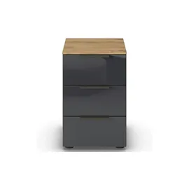 Sconto Nachtschrank Flipp 40 x 42 x 61 cm Schwarz