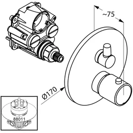 Kludi Zenta Thermostatregler (388300545)