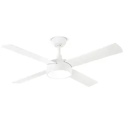 PERENZ Orione-Lüfter aus weiß lackiertem Metall, 22 W LED 7180 B CT, Wechselstrommotor