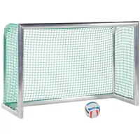 Sport-Thieme Mini-Fußballtor ""Professional Kompakt"", Alu-Naturblank, Inkl. Netz, grün (MW